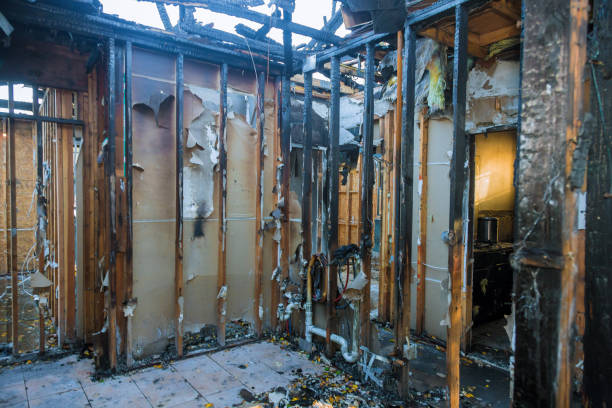 Professional Fire Damage Restoration technician working in Eclectic, AL